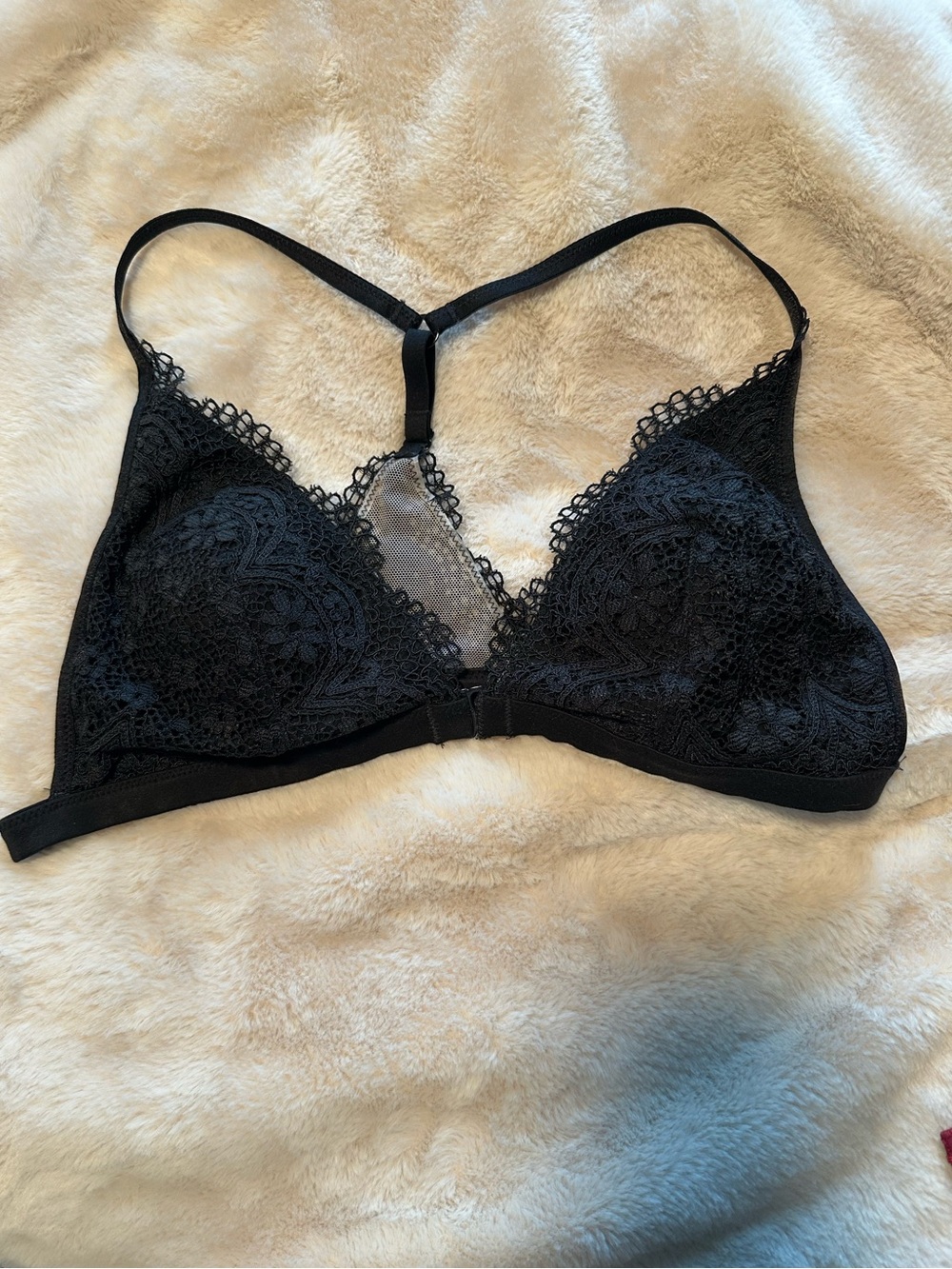 Victoria's Secret Body by Victoria Lace Racerback Bralette in Black